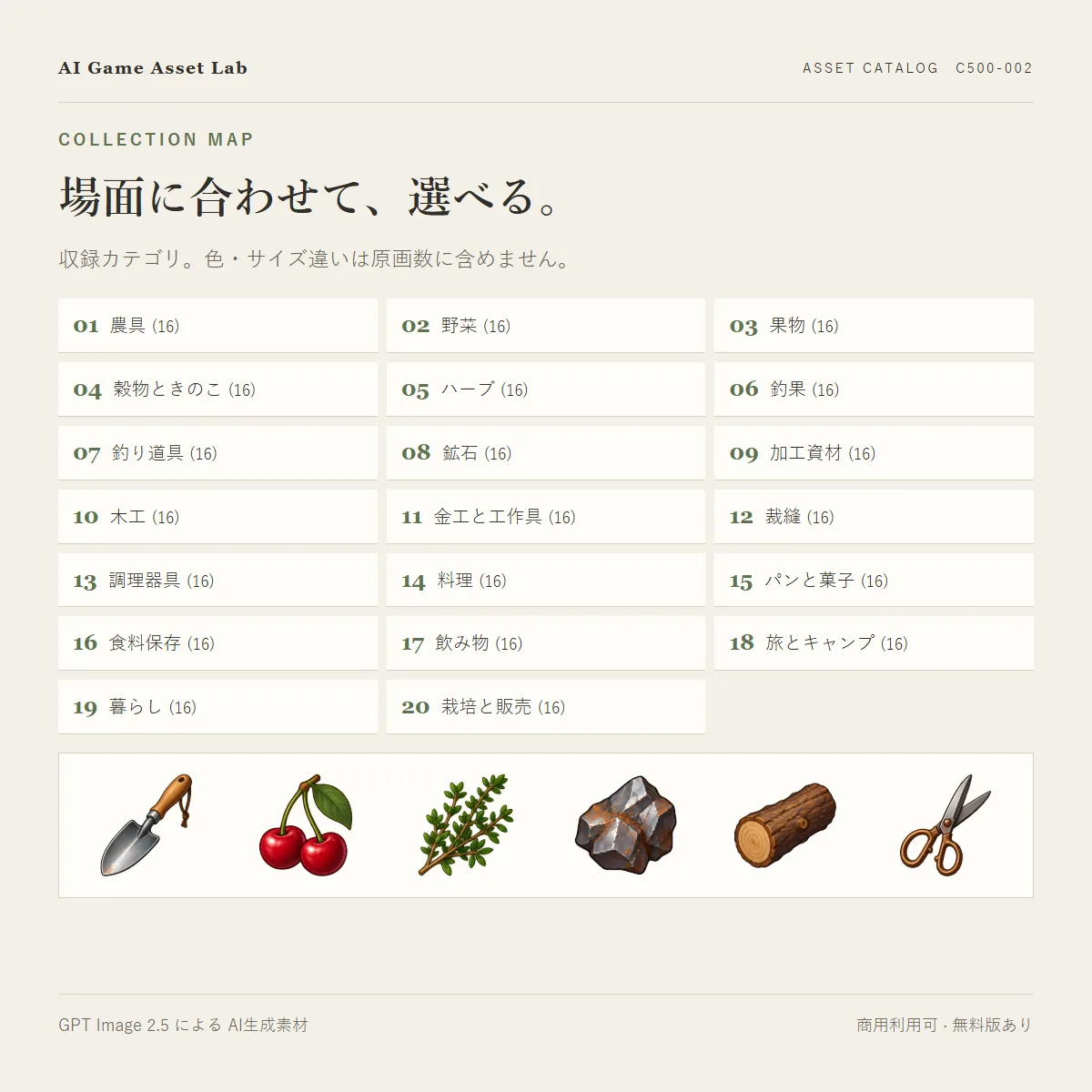 クラフト生活RPGアイコン 320種 紹介画像3