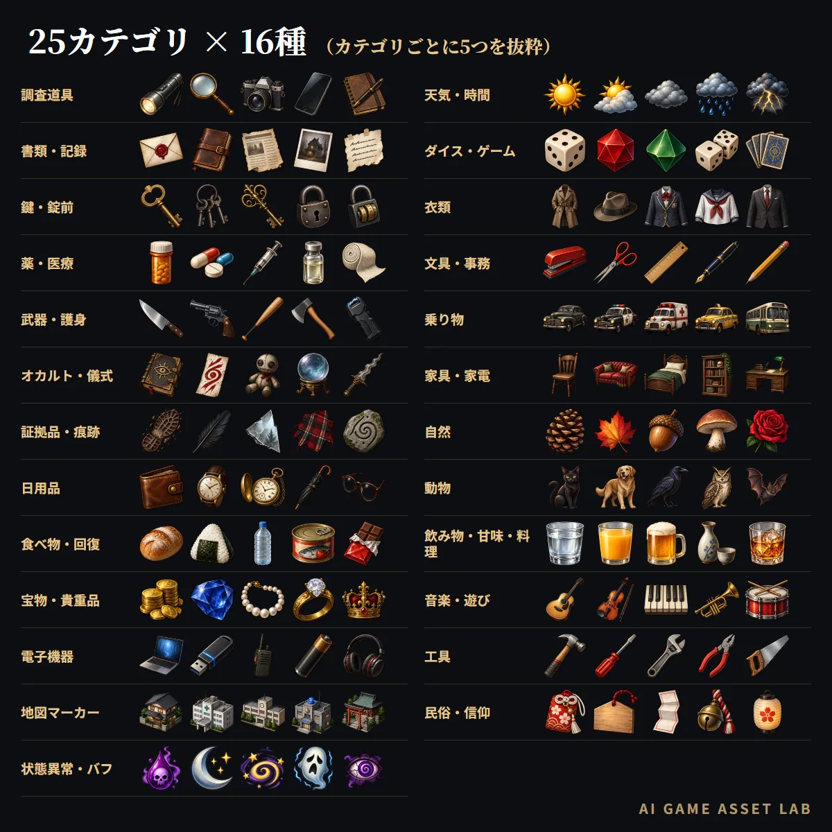 探索・謎解きアイコン大全 400種 紹介画像2