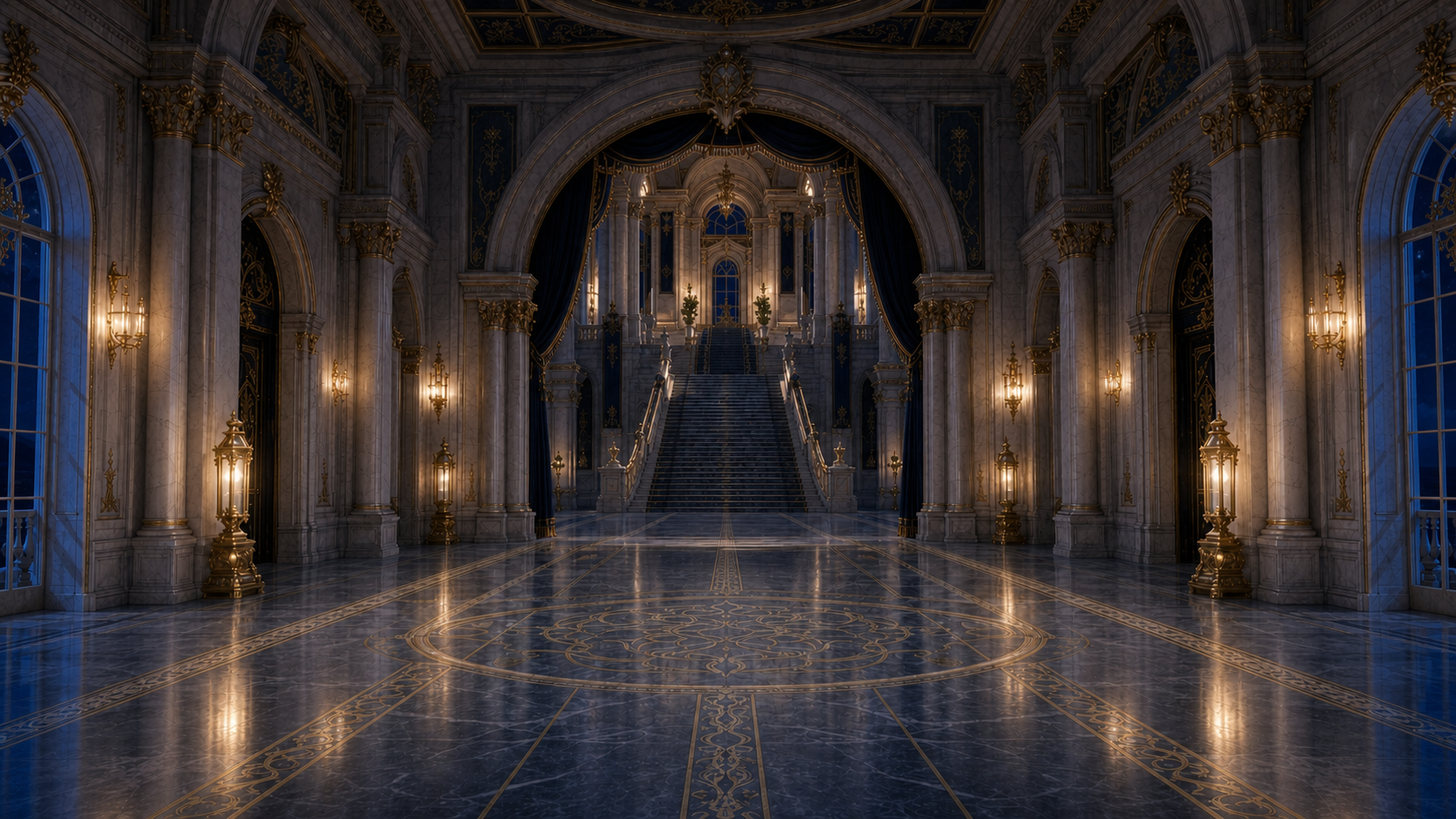 Entrance Hall, Night