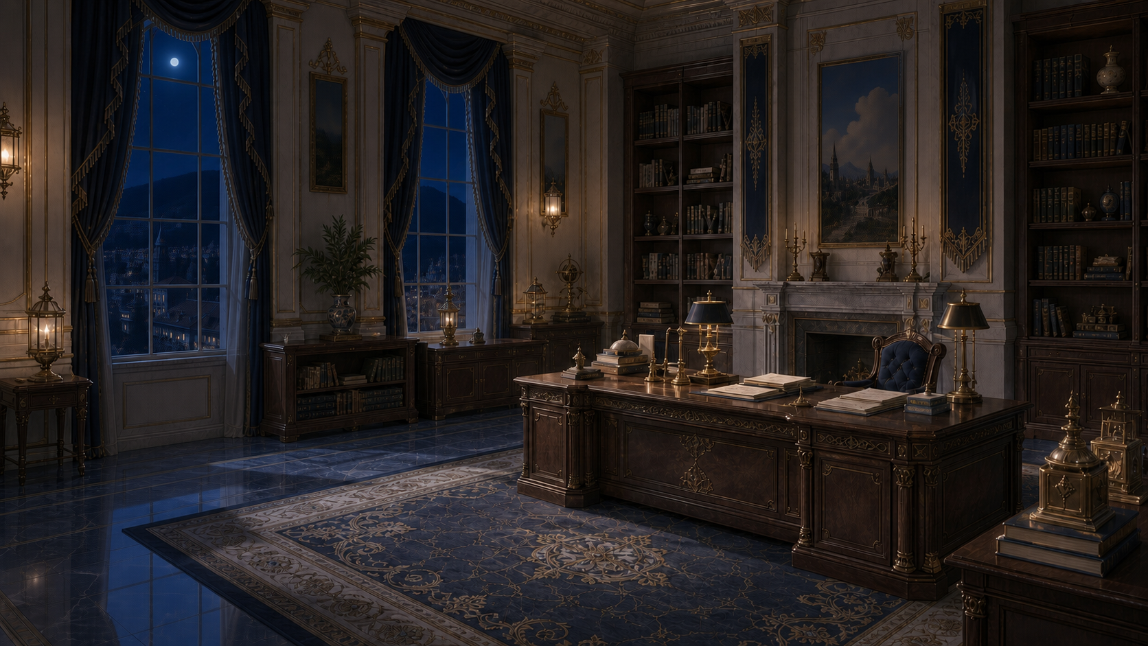 Monarch Office, Night