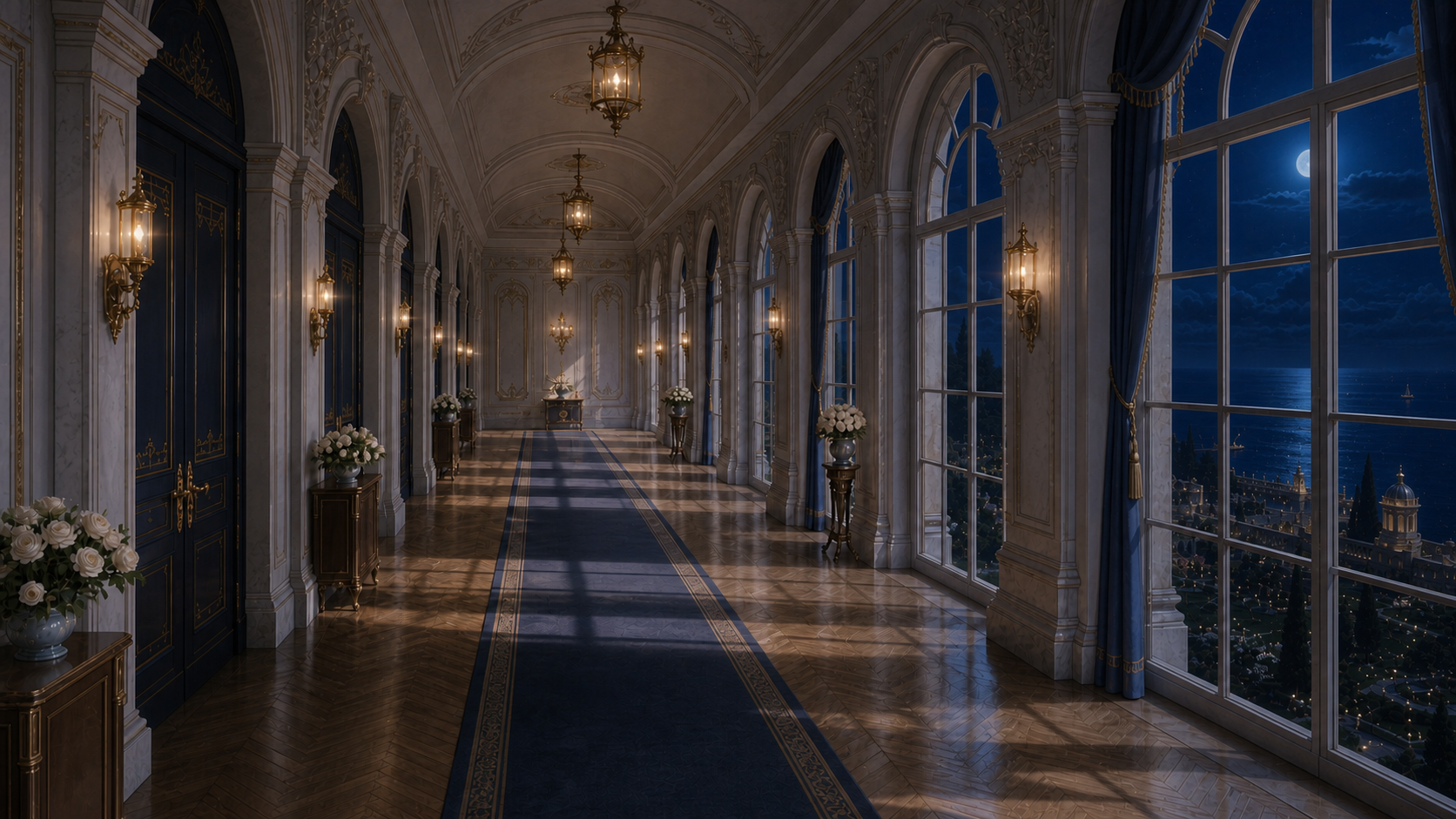 Royal Corridor, Night