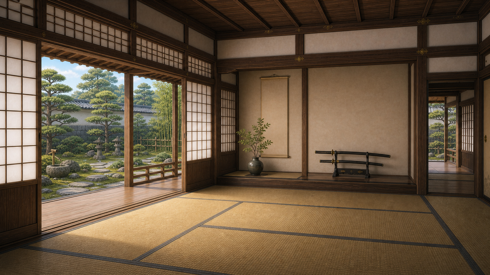 Samurai Estate Guest Room, Base