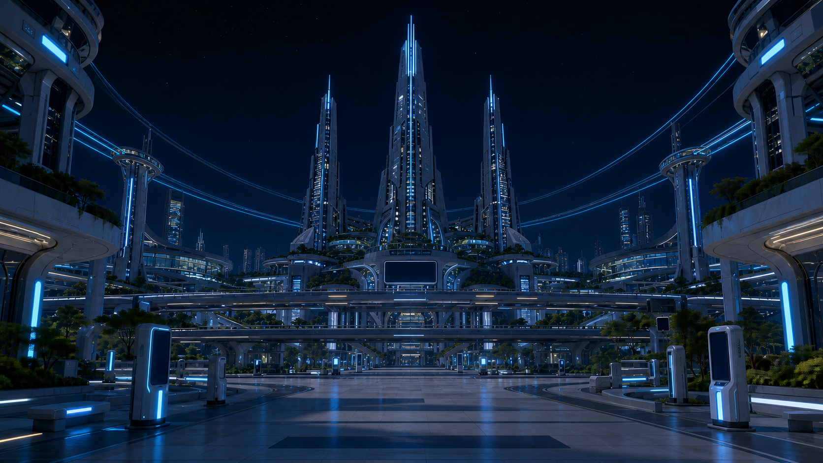 Central Skyway, 夜間照明・警戒
