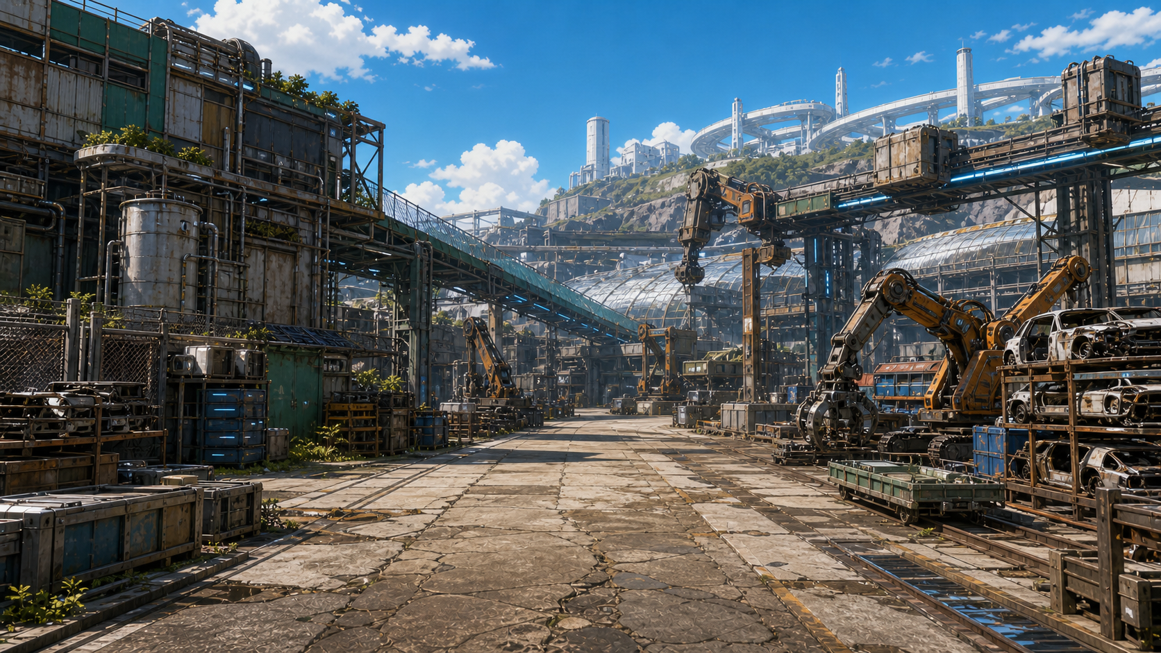 Old Industrial Recovery District Entrance, Base