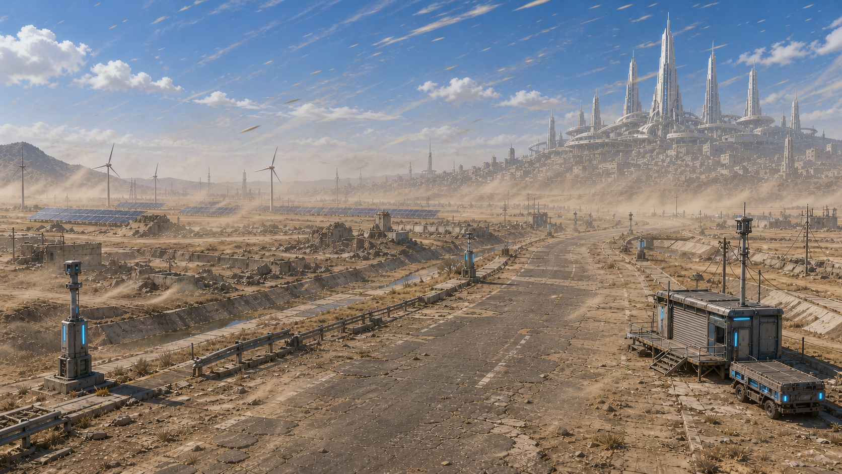 Dust Plain City Perimeter, 外縁暴風・退避
