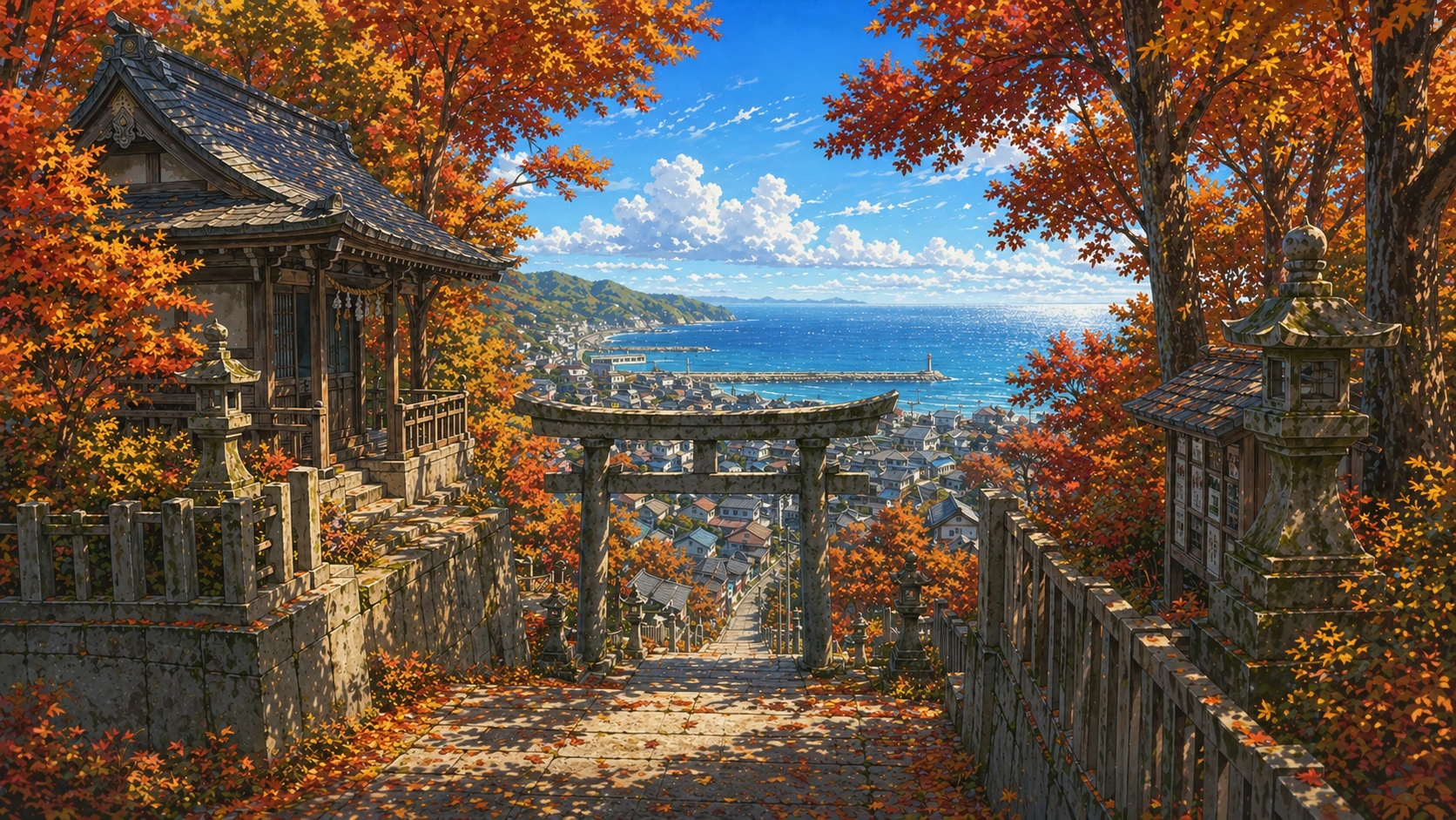 Mountain Shrine, Autumn